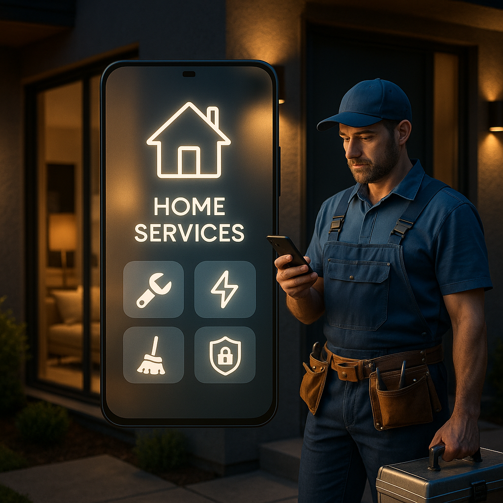 Professional InstAid technician providing emergency home service