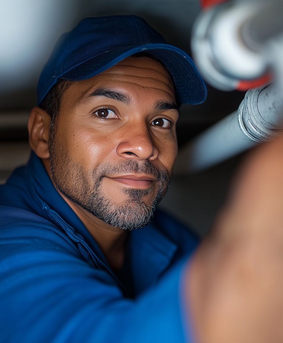 Plomero profesional resolviendo emergencia por lluvia en casa en Pereira